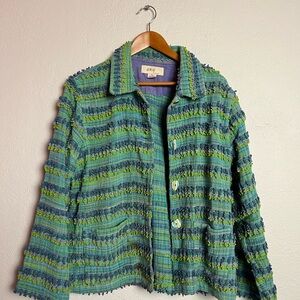 Green and Blue Women's Jacket